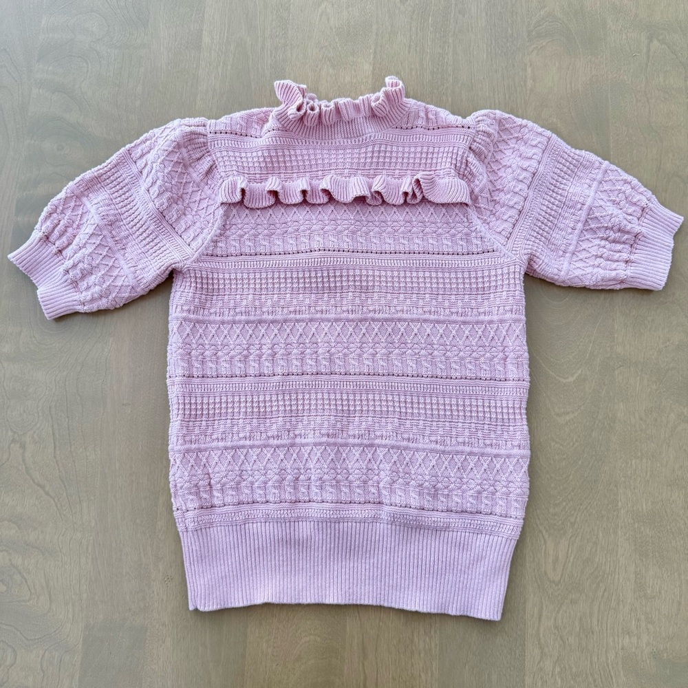 Janie and Jack The Heights Sweater Top in Peachskin Girls size 12 - Picture 4 of 4
